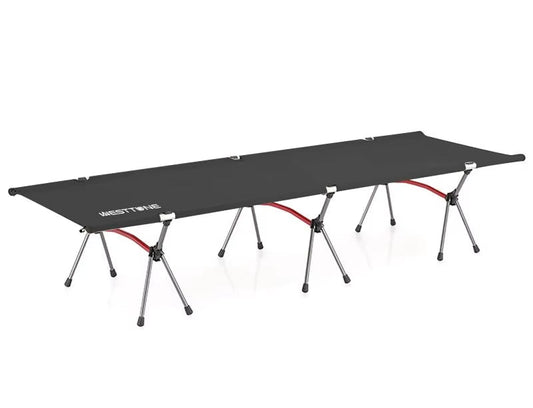 WESTTUNE Camping Cot Portable Folding Bed Ultralight Aluminum Alloy Sleeping Cot for Outdoor Hiking Backpacking Travel