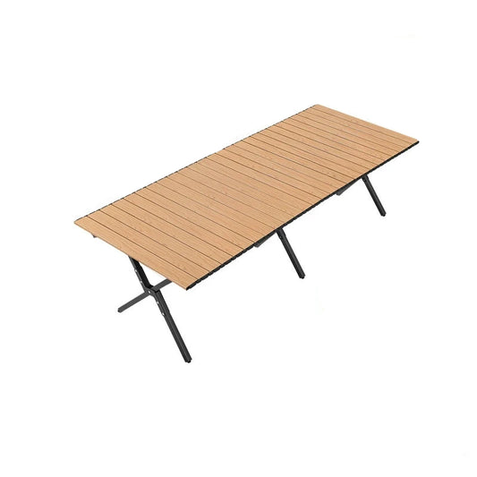 Outdoor Camping Folding Multifunctional IGT Wood Table Gas Stove Portable Lightweight Camp BBQ Grill Table Picnic Table