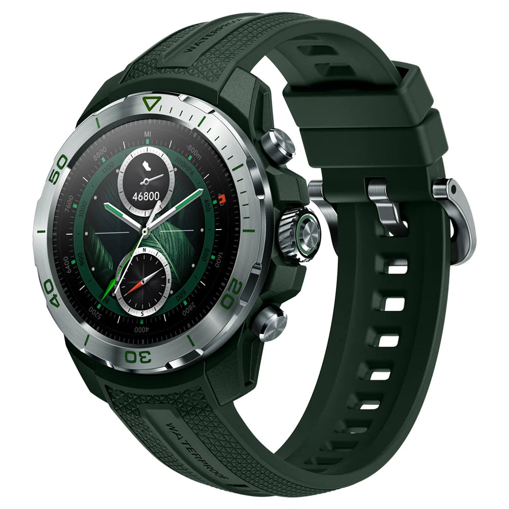 GS Explorer Smartwatch Rugged Military Grade UHD Screen Altimeter Barometer Compass GPS 10ATM Sports Smart Watch for Men