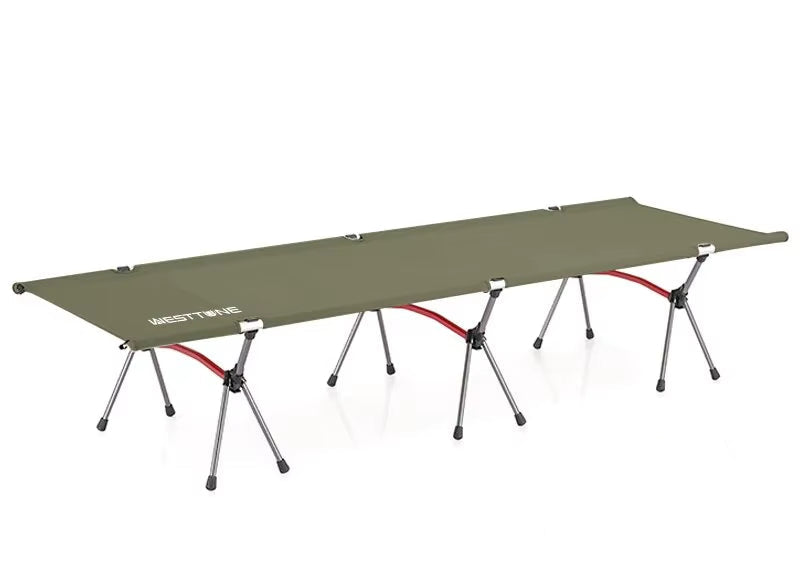WESTTUNE Camping Cot Portable Folding Bed Ultralight Aluminum Alloy Sleeping Cot for Outdoor Hiking Backpacking Travel