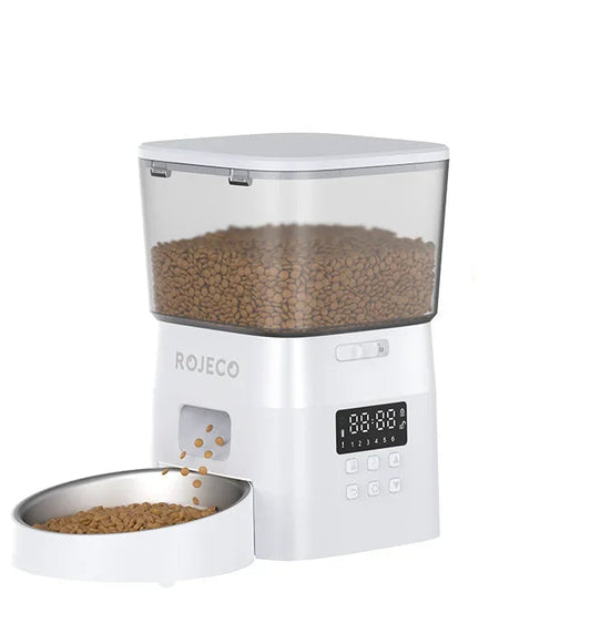 Automatic Pet Feeder Button Version Auto Cat Food Dispenser Accessories Smart Control Pet Feeder for Cats Dog Dry Food