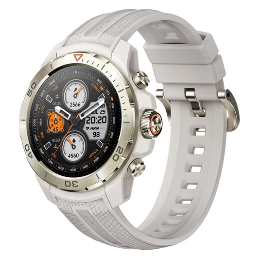 GS Explorer Smartwatch Rugged Military Grade UHD Screen Altimeter Barometer Compass GPS 10ATM Sports Smart Watch for Men