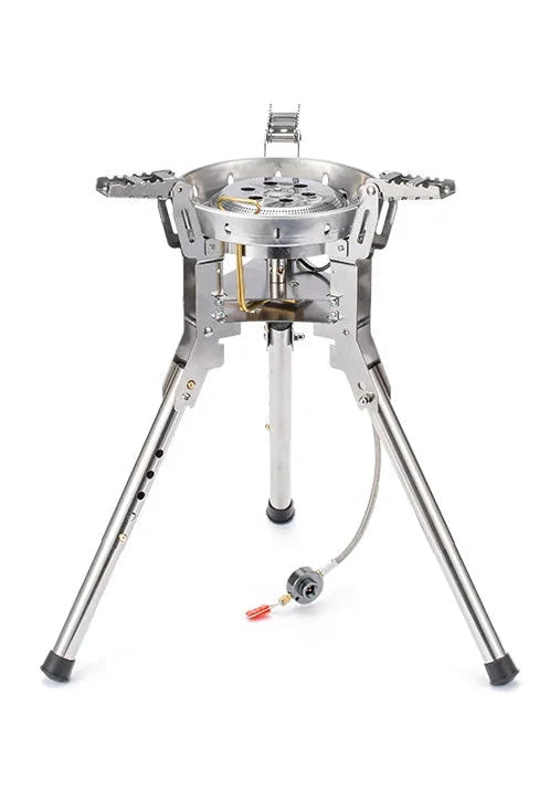 -69 High Power 4360W Outdoor Gas Stove Adjustable Height Foldable Gas Burner Camping Picnic Windproof Stove Cooking Accessory
