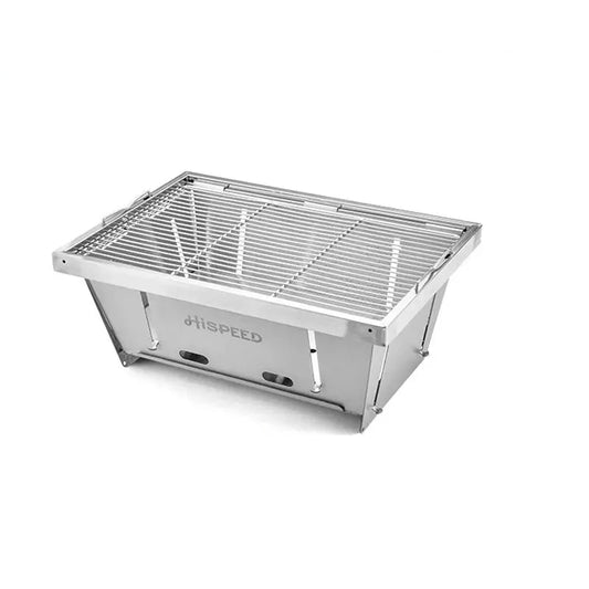Outdoor Camping Folding Multifunctional IGT Wood Table Gas Stove Portable Lightweight Camp BBQ Grill Table Picnic Table