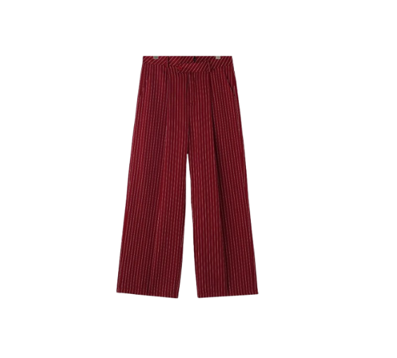 Men's High-Waist Striped Trousers – Casual Korean Streetwear 2023